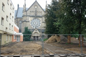 radovi oko crkve Svetog Sebastijana