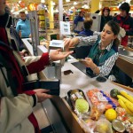 Supermarkt-Grossverteiler-Migros-Kasse-Einkaufen-shoppen-Posten